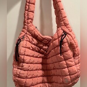 Free People Quilted Pink Shoulder Bag
